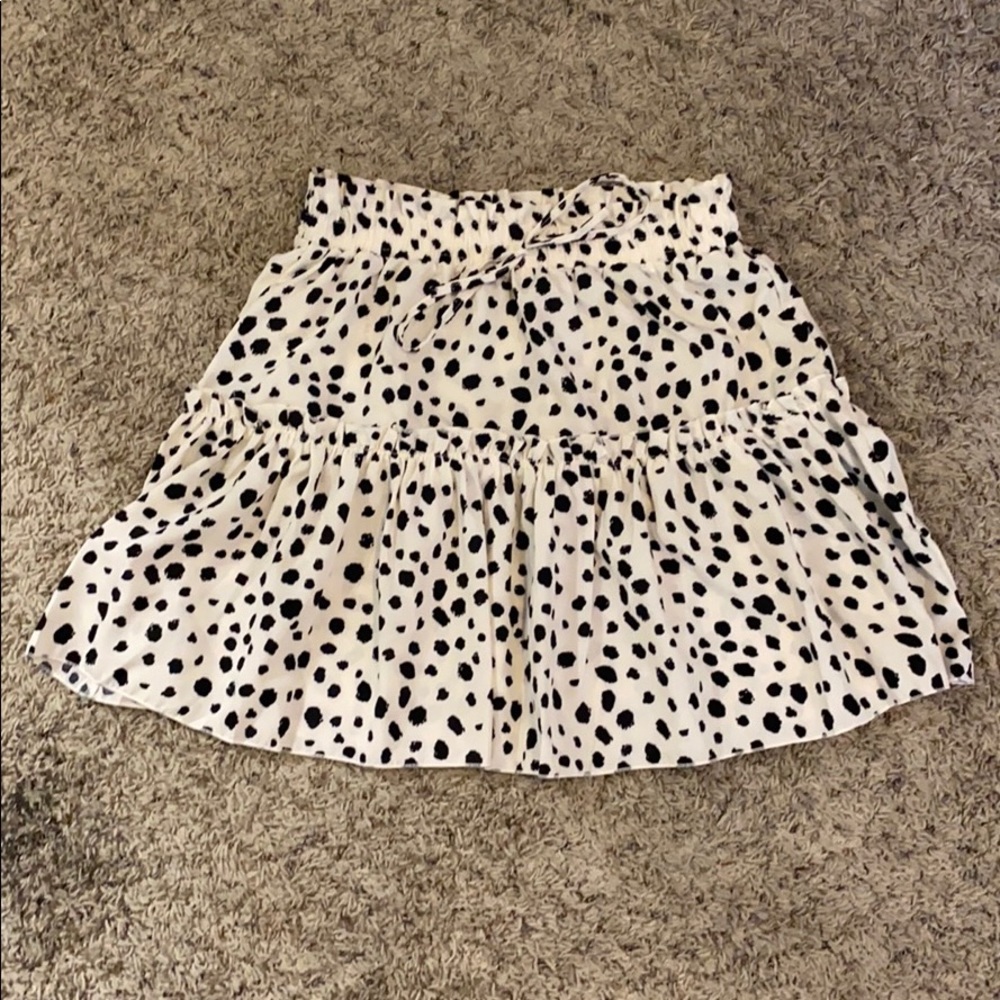 dalmatian print skirt